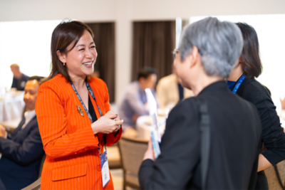 Attendees meeting up 