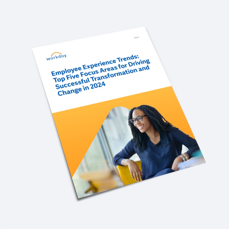 ݮƵ report on "Employee Experience Trends: Top Five Focus Areas for Driving Successful Transformation and Change in 2024."