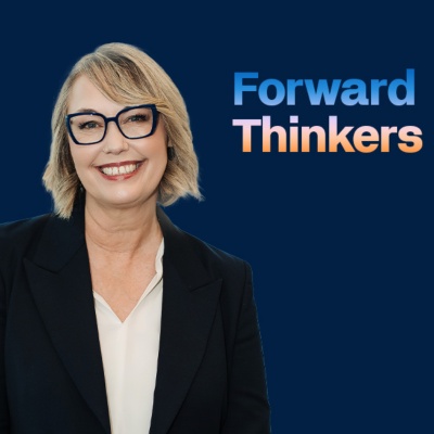 Photo of Jo-Anne Ruhl and the Forward Thinkers logo alongside the headline of the article.