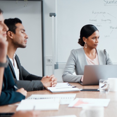 Group of people engaging in a meeting room