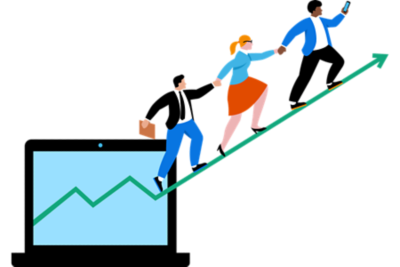 人们攀爬的折线图。