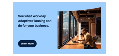 A hyperlinked illustration; [See what Adaptive Planning can do for your business.]