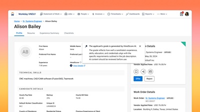 Contingent Sourcing Agent screenshot.