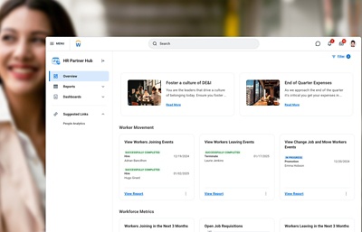 Screenshot of Human Resource Management dashboard.