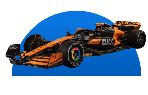 McLaren MCL60 race car.