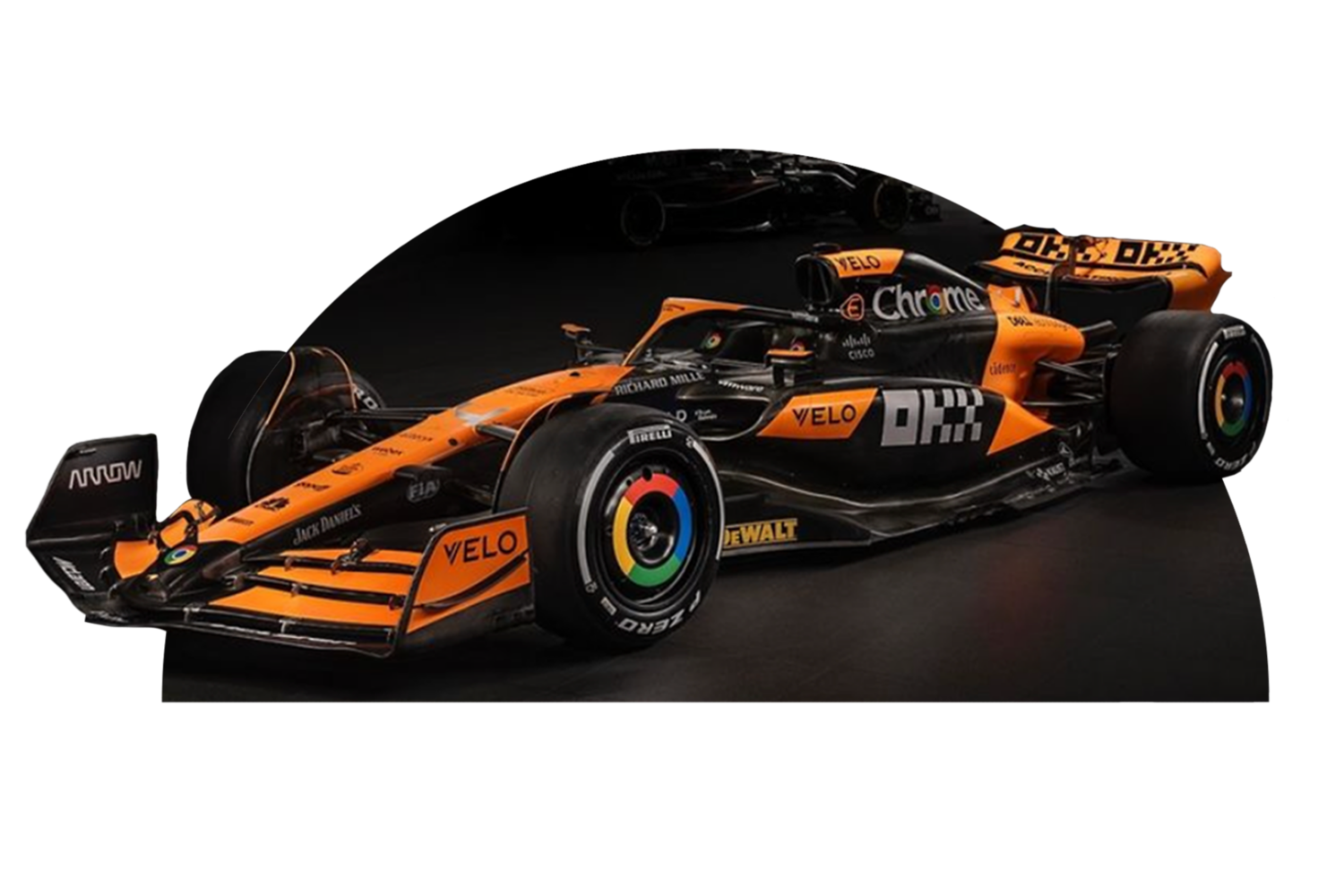 McLaren MCL60 race car.