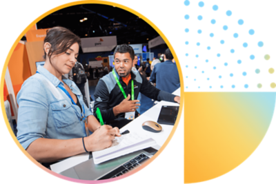 Attendees connecting at the Innovation Hall.