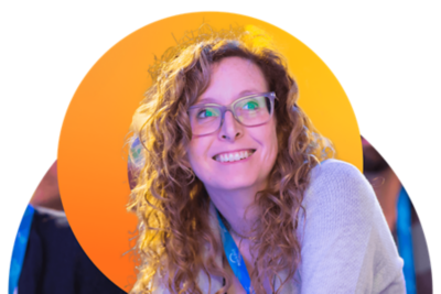 Attendee during a session.