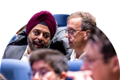 Attendees at a session