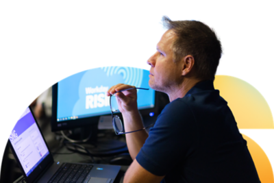 Attendee in training session