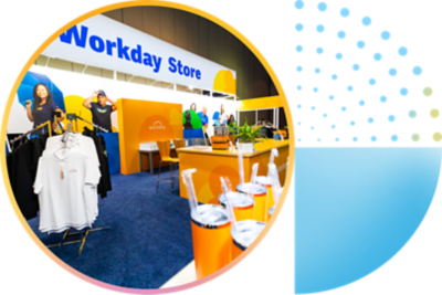 View of the store at Workday Rising.