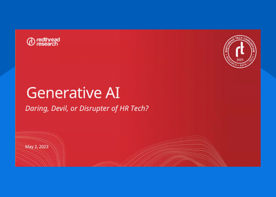 Watch “Generative AI: Darling, Devil or Disruptor of HR Tech?” webinar