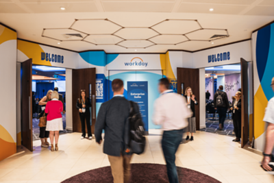 Attendees heading to the venue 