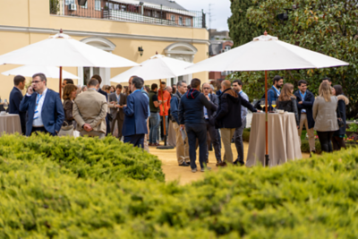 Buffet in front of venue 