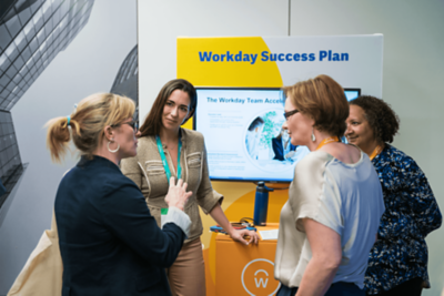 Attendees meeting up 