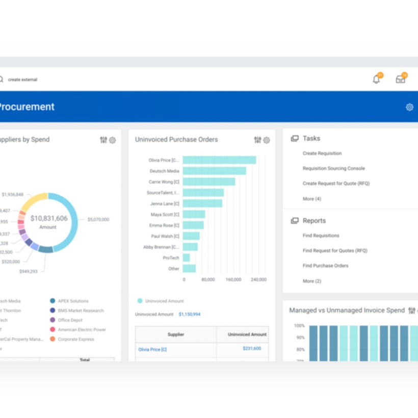 künstliche Intelligenz im Finanzsektor: Workday Demo