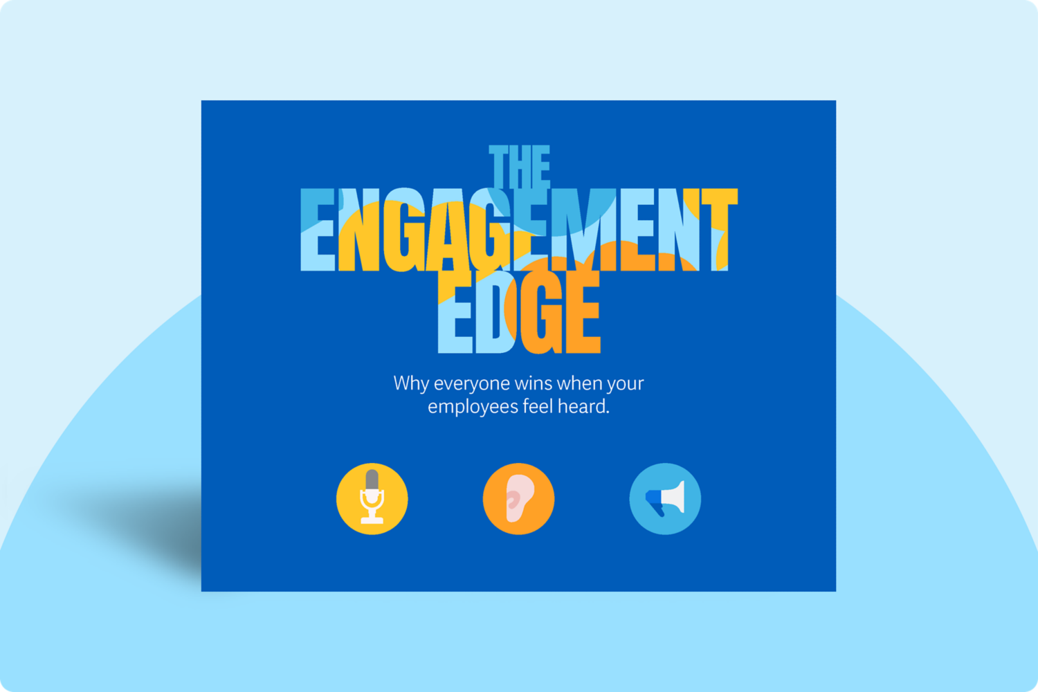 Cover of ebook featuring the title, The Engagement Edge