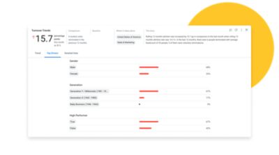 Workday People Analytics mit fluktuationtrends中的仪表板