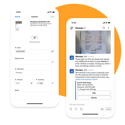 2 téléphones portables présentant un justificatif qui a été scanné et chargé.