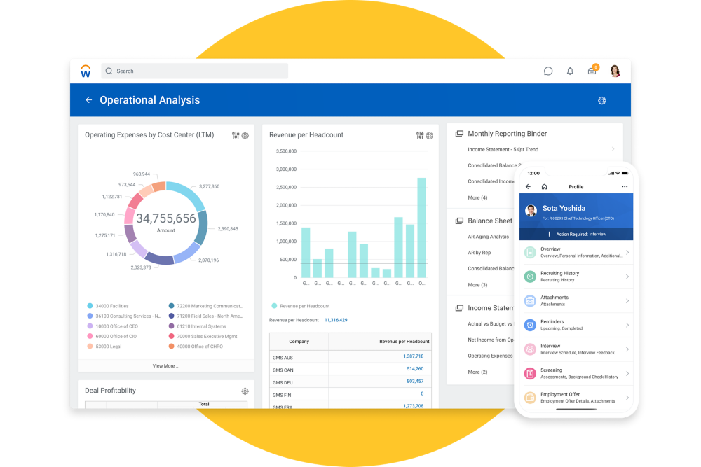 Workday capture d'écran