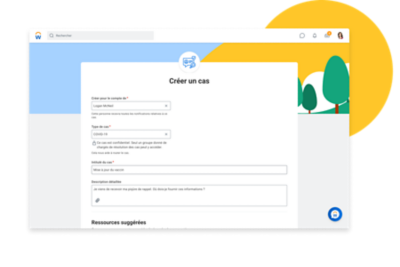 Initiez la création de tickets dans l'espace de travail de votre choix, y compris Microsoft Teams.