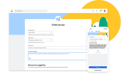 Créez des cas dans l’espace de travail de votre choix, que ce soit un ordinateur, un appareil mobile ou Microsoft Teams. 