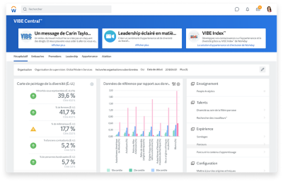 Capture d’écran du tableau de bord de VIBE Central.