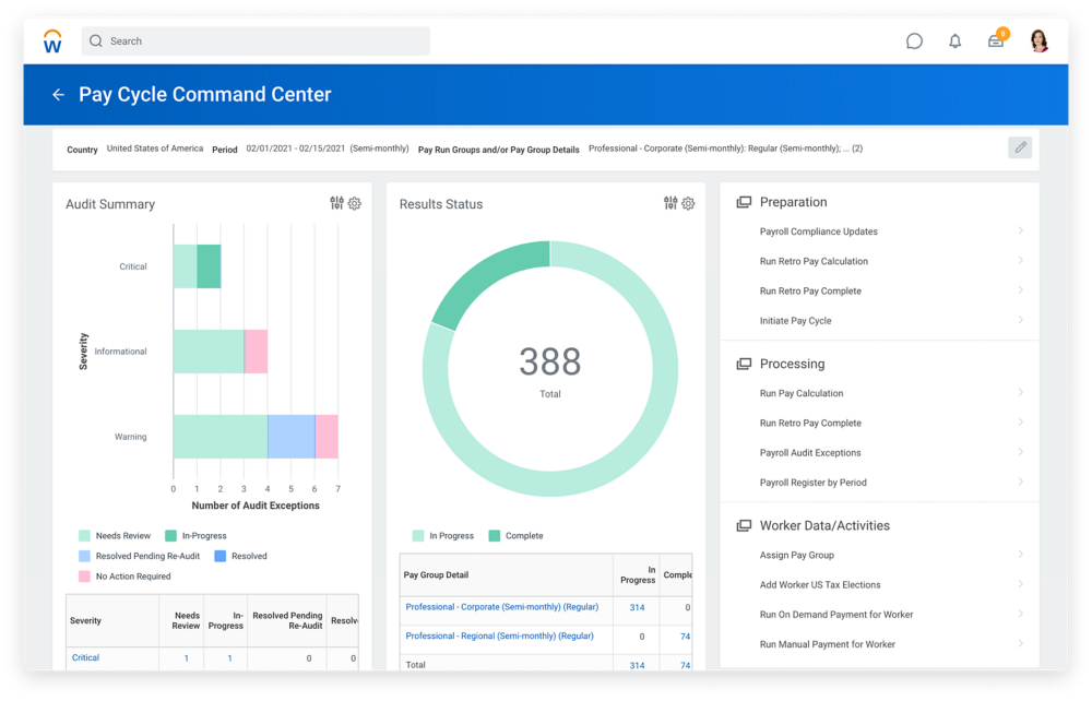 Enterprise Payroll Management System And Software Workday