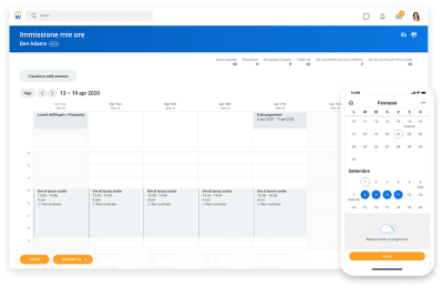 Richiesta di permesso su dispositivo mobile e desktop.