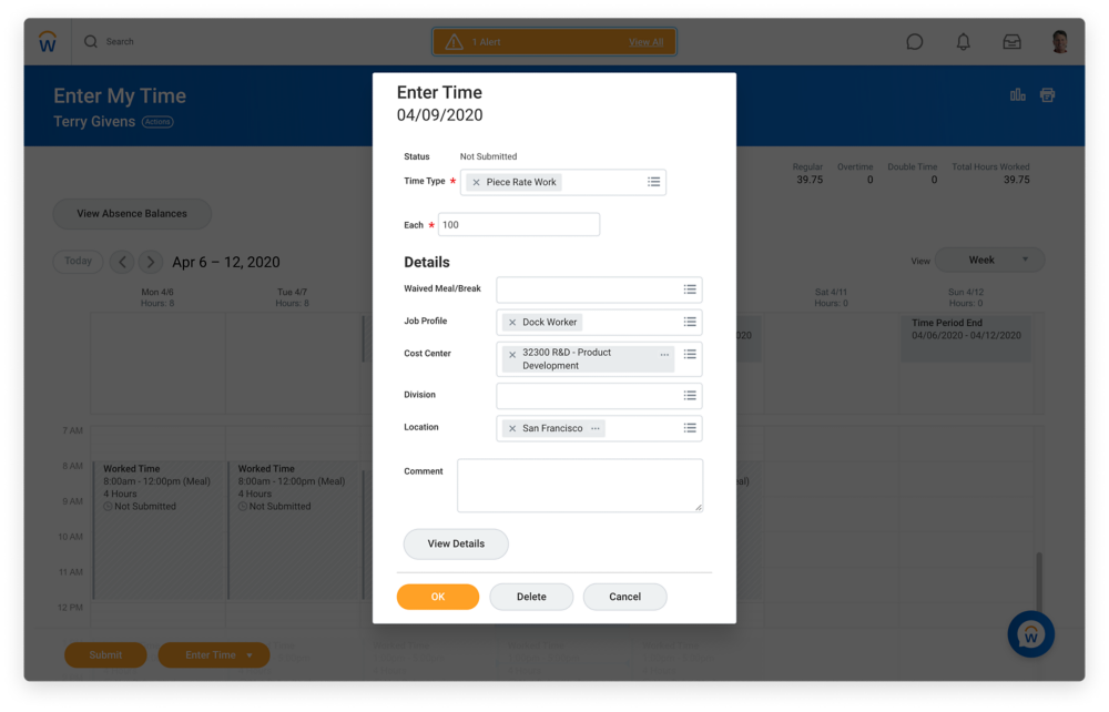 Employee Time Tracking Management Software Workday