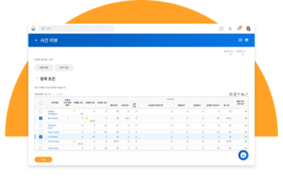 승인근무요약보여주는리뷰대시예외를으로강조표시하는직원직원소프트웨어소프트웨어소프트웨어