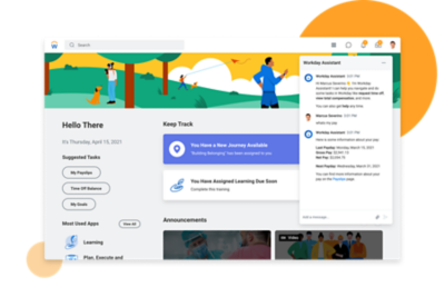 社員とチャット中の工作日助理を表示している利用者エクスペリエンスのホームページ。