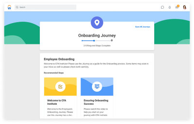 Workday 여정 온보딩 경험