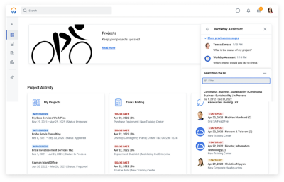 项目经理中心的项目经理视图。