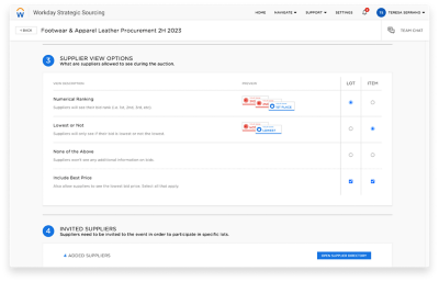Informe de resumen de contrato de Workday Strategic Sourcing para el sector retail. 