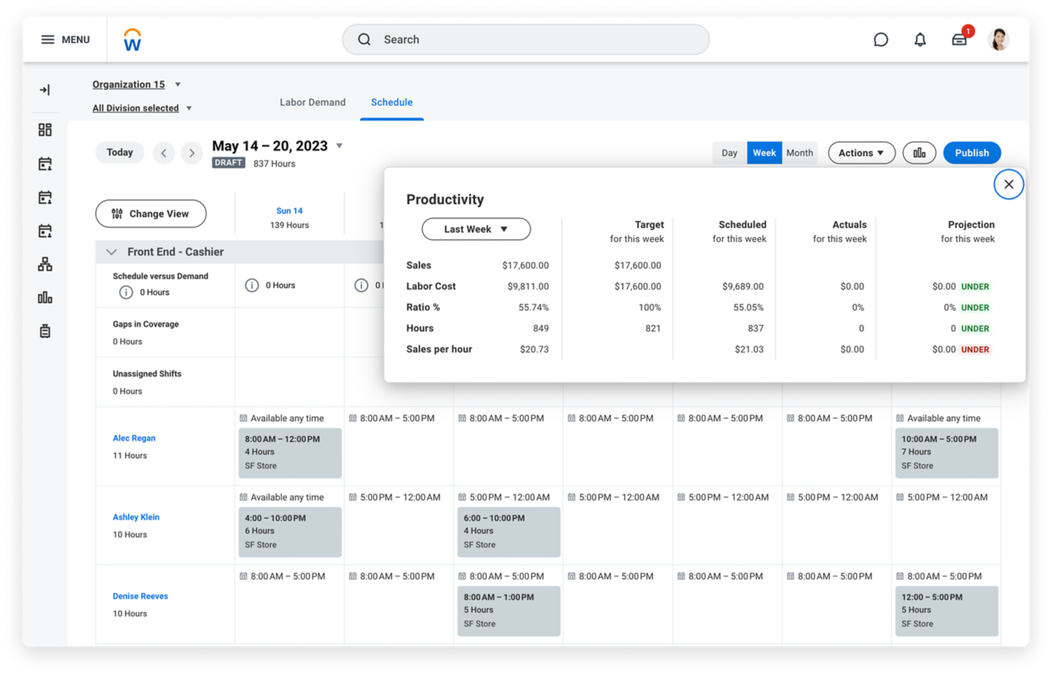 Workforce Scheduling Management Software Workday US