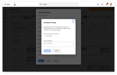 Les personnes concernées reçoivent des alertes de validation pour les aider à se conformer aux exigences changeantes.