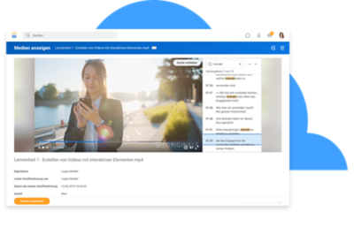 Dashboard für Videotranskription