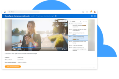Tablero de mando para transcribir vídeo.