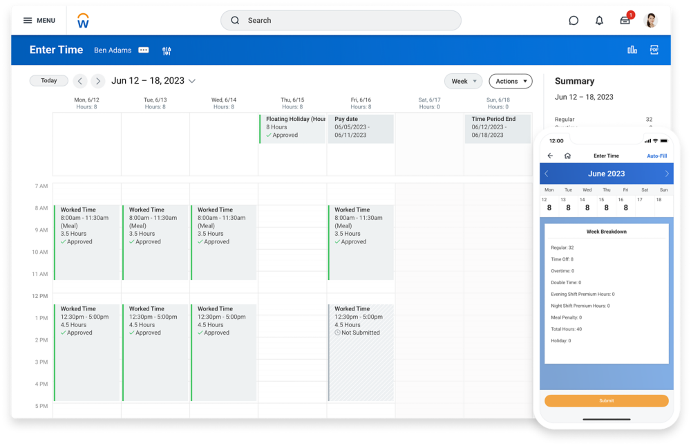 Employee Time Tracking Management Software | Workday