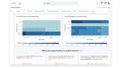 Screenshot of Workday Skills Cloud