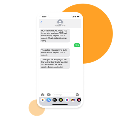 Capture d’écran de Workday Messaging.