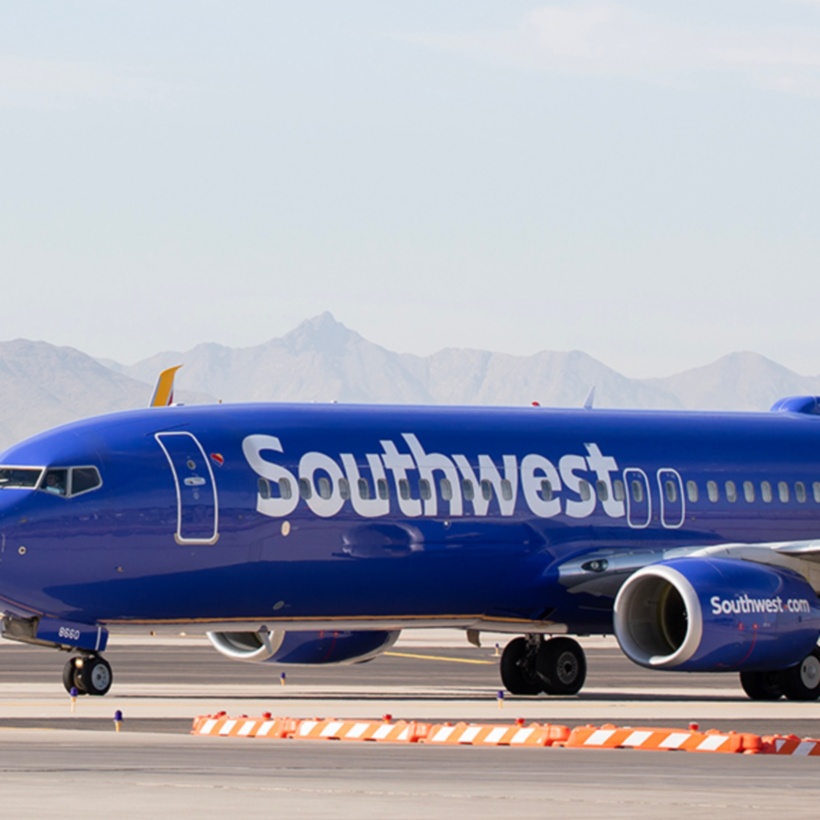 Avion Southwest sur le tarmac