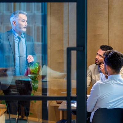 Group of colleagues in a conference room