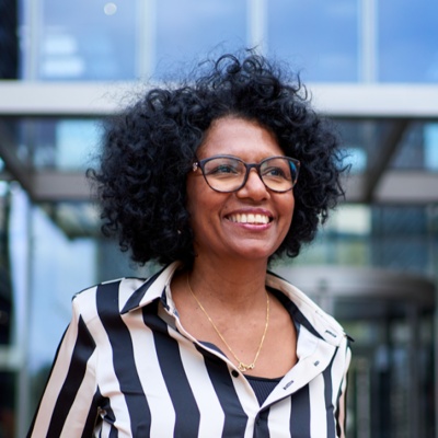 Woman smiling